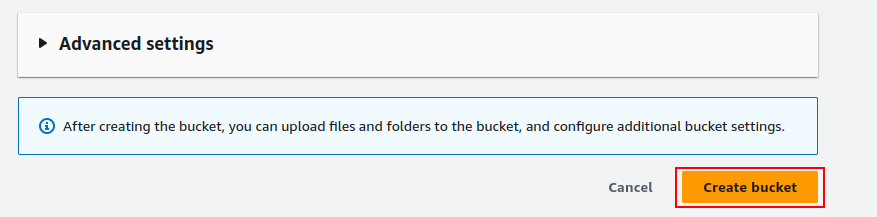 Creating S3 Bucket