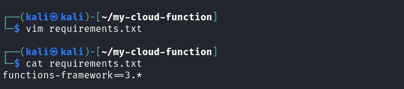 Writing the python requirements