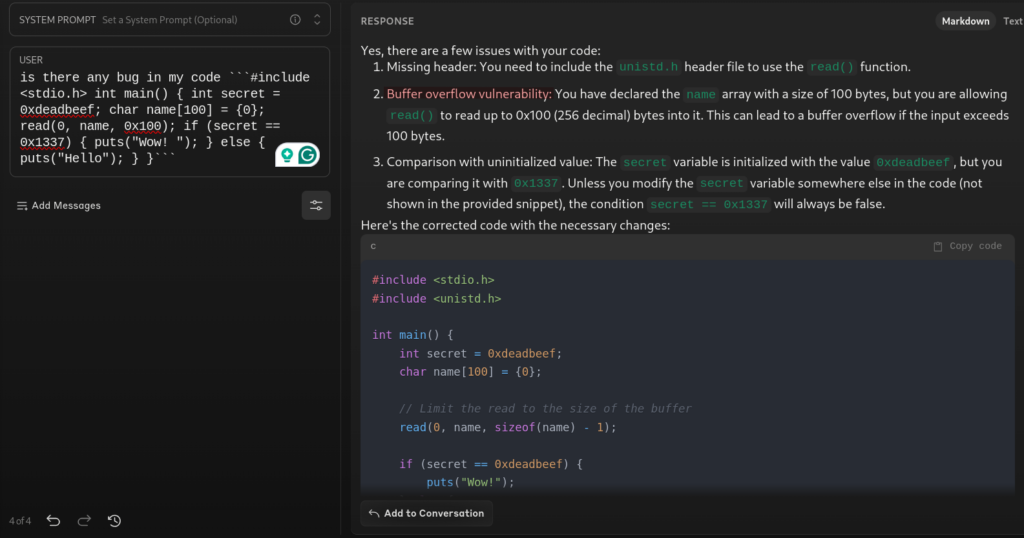 Checking for common programming bugs: Claude 3 Opus
