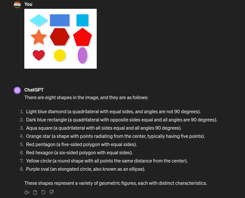 Multiple Object Recognition: ChatGPT 4