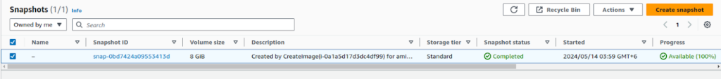Removing Snapshot