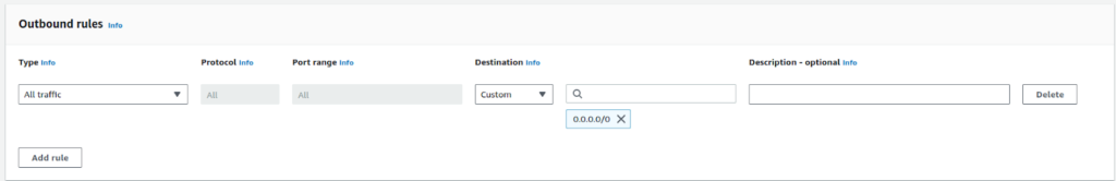 Creating EC2 Security Group Step 6