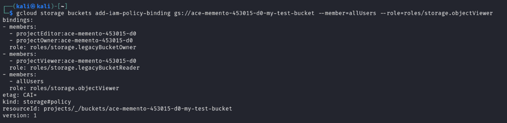 How to make a bucket public
