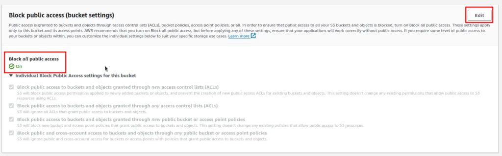 Unblocking public access