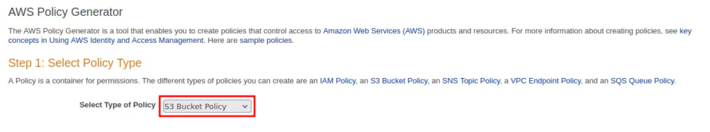 AWS Policy Generator