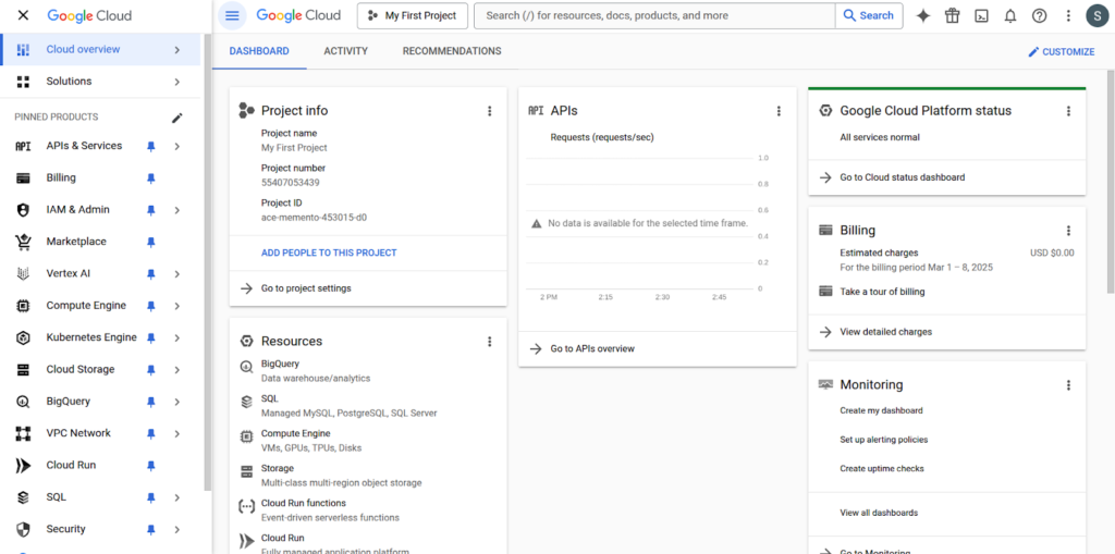 Google Cloud Console