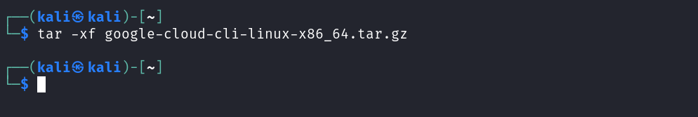 Extracting file