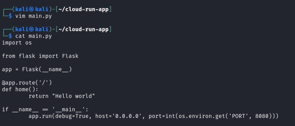 Writing a simple Flask App