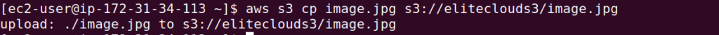Uploading files to s3 bucket