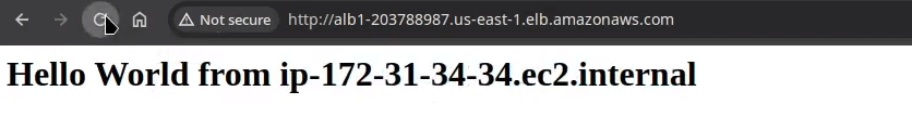 Confirming Load Balancer Between 2 instance