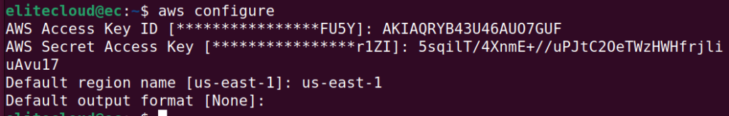 Configuring AWS CLI