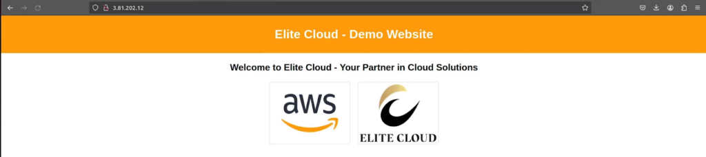 Successful deployment of demo website