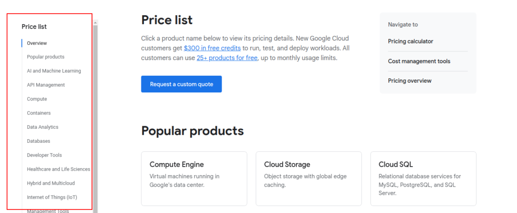Cost management Tools