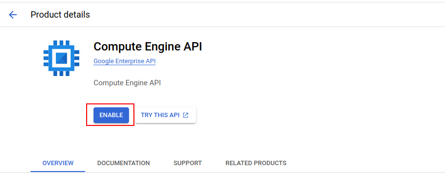Google Compute Engine API