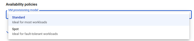 Creating a new VM Instance step 5