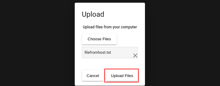 Selecting a file