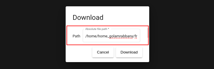 Downloading a file