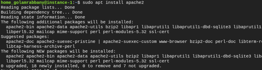 Installing Apache 2