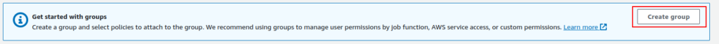 Step 4 for Creating AWS IAM User