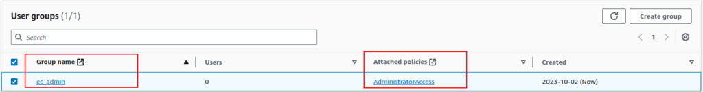 Step 7 for Creating AWS IAM User