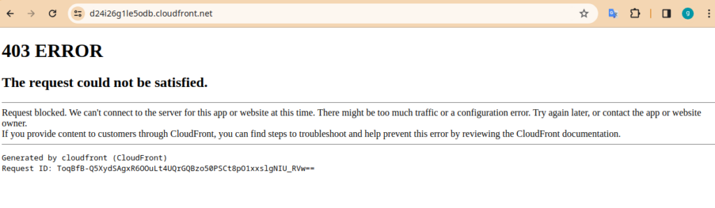 AWS WAF is working successfully tested