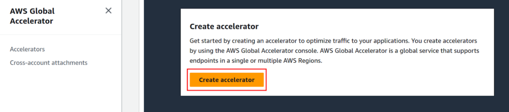 Creating AWS Global Accelerator