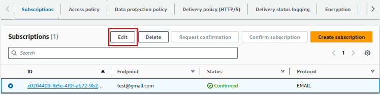 Setting up message filtering
