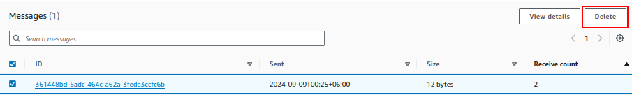 Deleting message