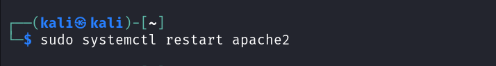 Restarting apache2