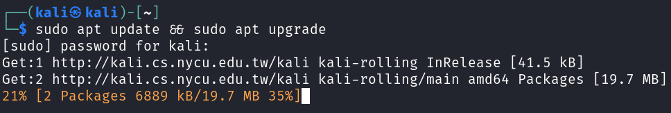 Updating system package