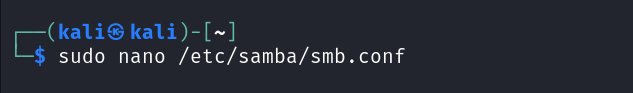 Configuring Samba config