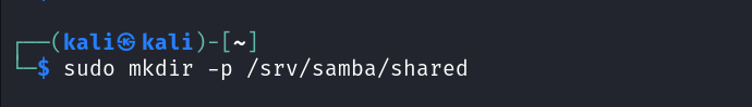 Creating shared directory 
