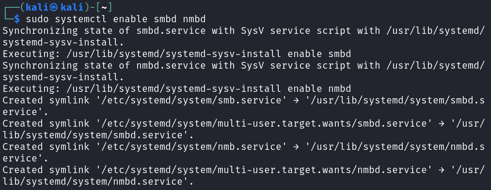 Enabling Samba 