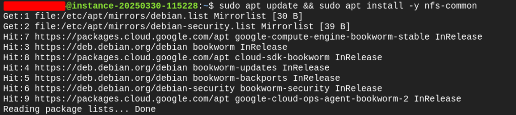 Installing nsf file mount