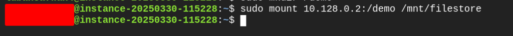 Mounting the filesystem