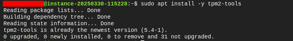 Install tpm2-tools