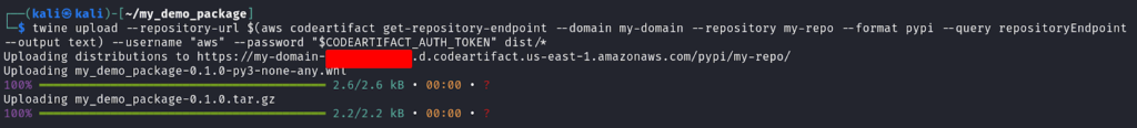 AWS CodeArtifact_ Managing Dependencies Securely Elite Cloud_011 | Elite Cloud Uploading the package using twine