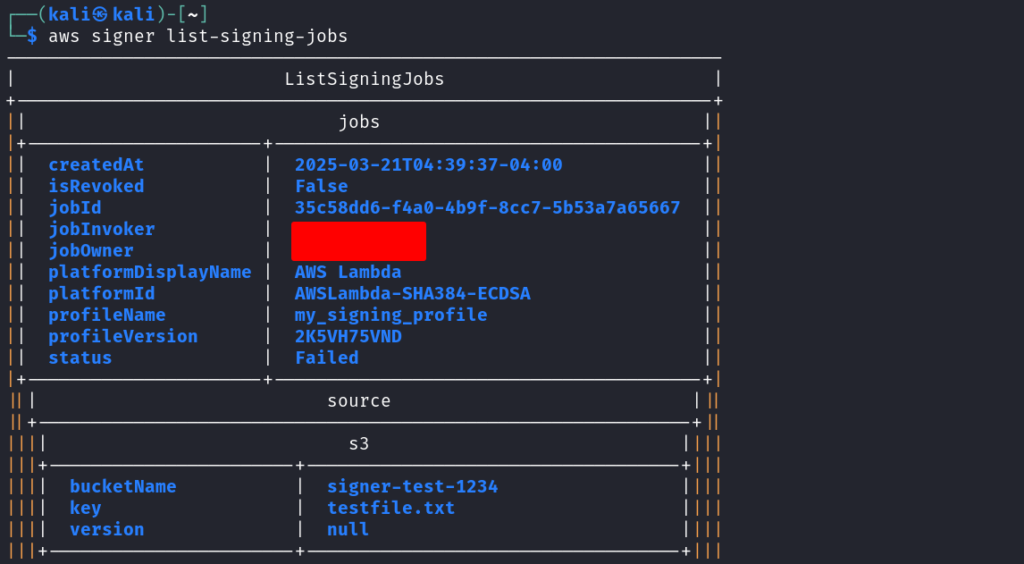 Getting Started with AWS Signer_ A Hands-on Guide Elite Cloud_006 | Elite Cloud Listing the signing job